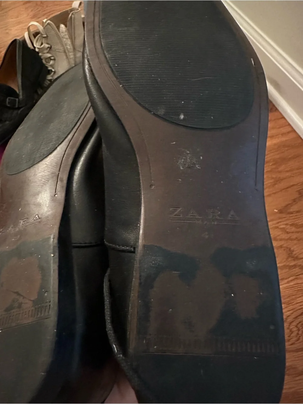 Zara Black Men’s Lace-Up Derby Shoes